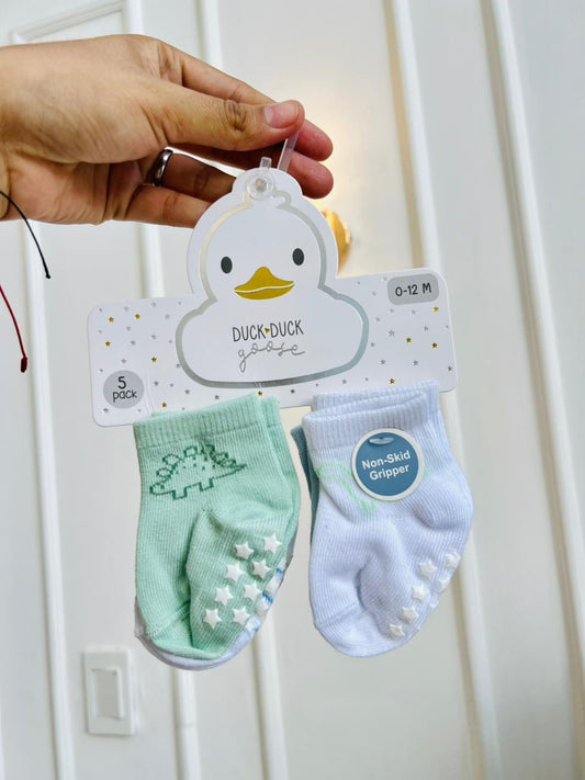 SET MEDIAS PLUSH ¨DUCK DUCK GOOSE¨ X3 - 0 A 12 MESES