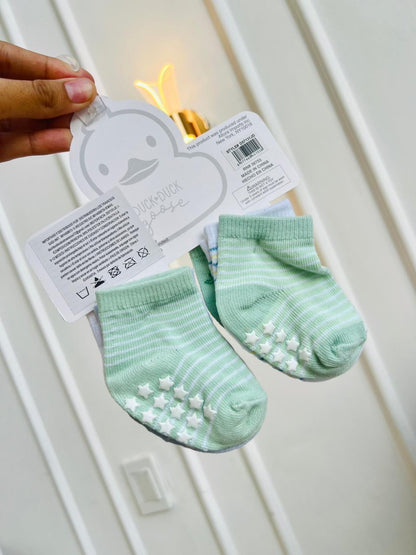 SET MEDIAS PLUSH ¨DUCK DUCK GOOSE¨ X3 - 0 A 12 MESES
