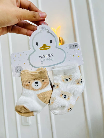 SET MEDIAS PLUSH ¨DUCK DUCK GOOSE¨ X3 - 0 A 12 MESES