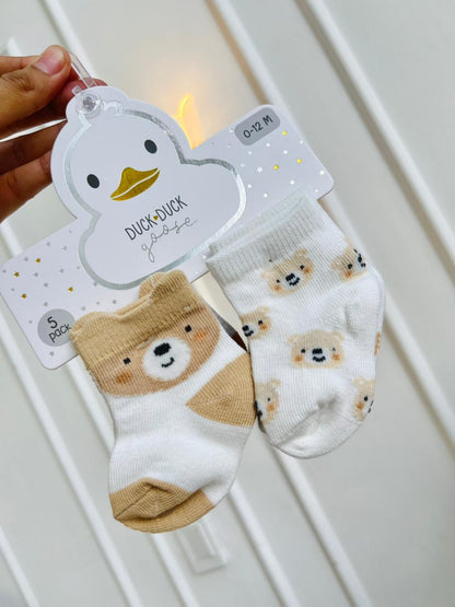 SET MEDIAS PLUSH ¨DUCK DUCK GOOSE¨ X3 - 0 A 12 MESES