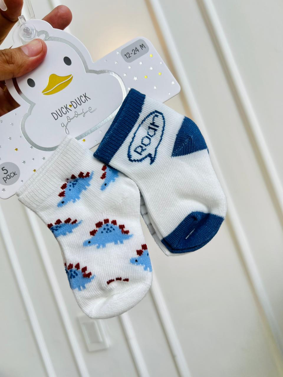 SET MEDIAS PLUSH ¨DUCK DUCK GOOSE¨ X3 - 12 A 24 MESES