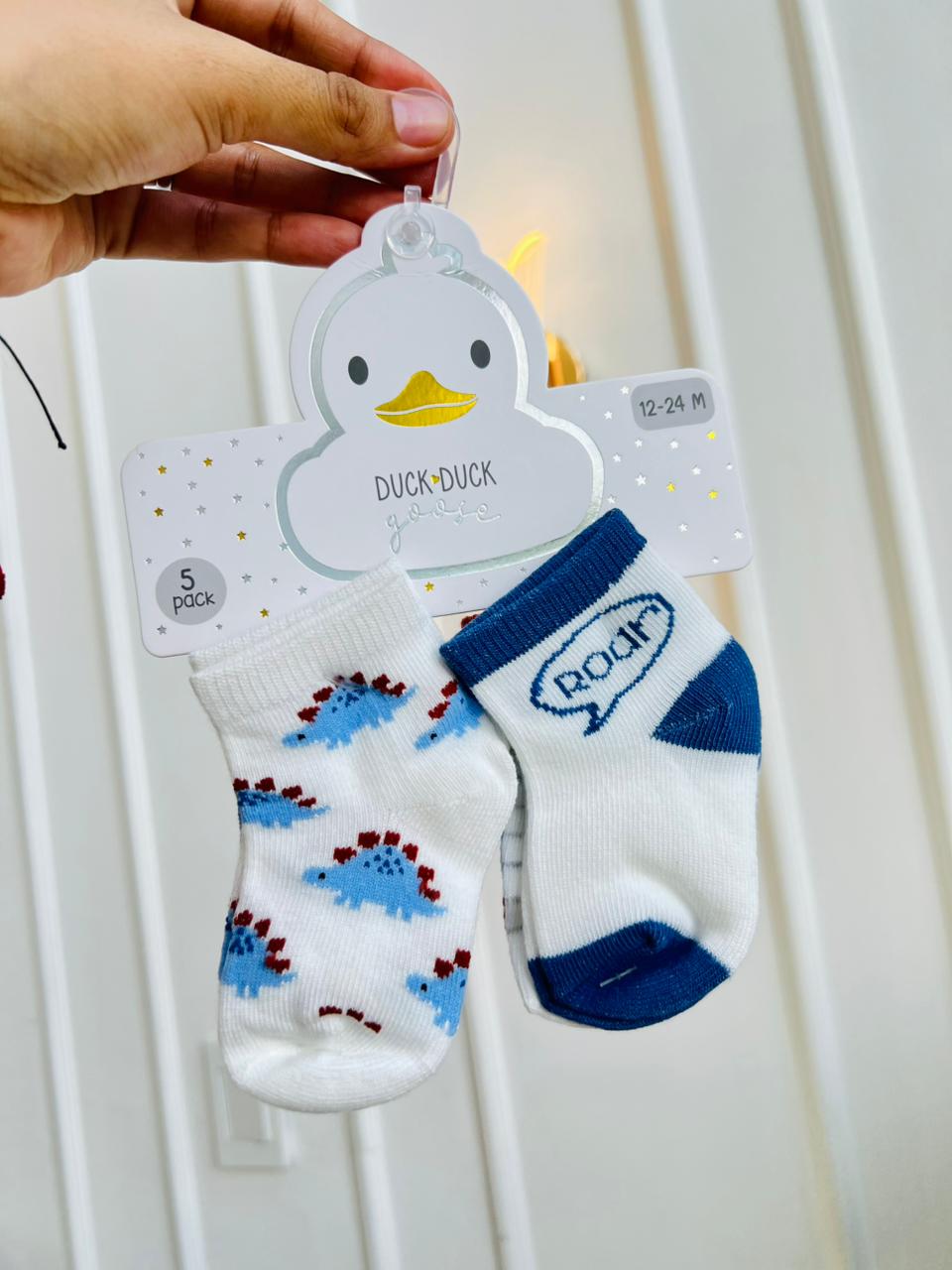 SET MEDIAS PLUSH ¨DUCK DUCK GOOSE¨ X3 - 12 A 24 MESES