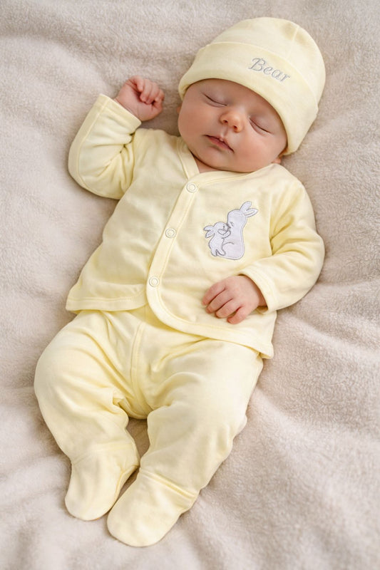 SEMANERO PARA RECIEN NACIDO - 5 PIEZAS EN ALGODON SUAVE