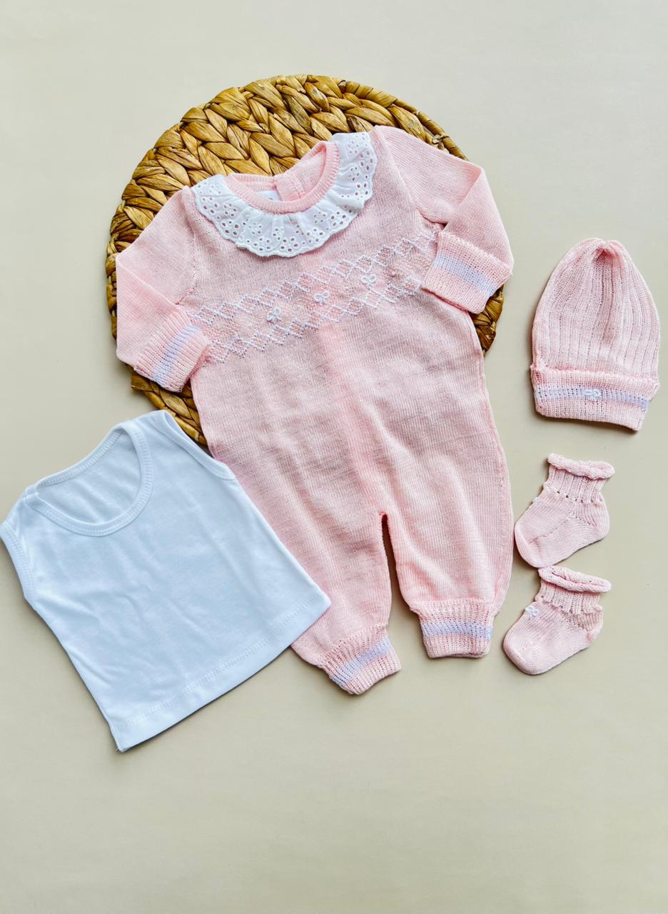 SET TEJIDO PREMIUM PARA RECIÉN NACIDA - DELICADEZA Y CONFORT DESDE EL PRIMER DÍA