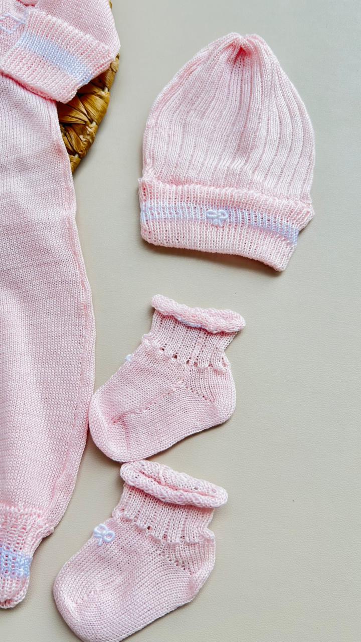 SET TEJIDO PREMIUM PARA RECIÉN NACIDA - DELICADEZA Y CONFORT DESDE EL PRIMER DÍA