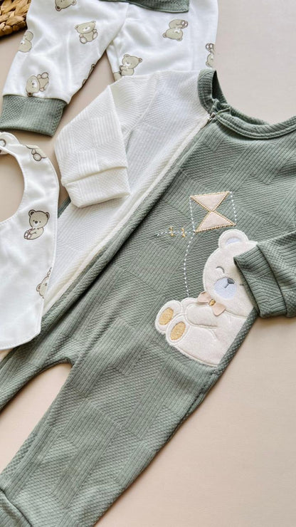 SET COMPLETO PREMIUM PARA RECIÉN NACIDO – TERNURA, CONFORT Y ESTILO EN CADA DETALLE