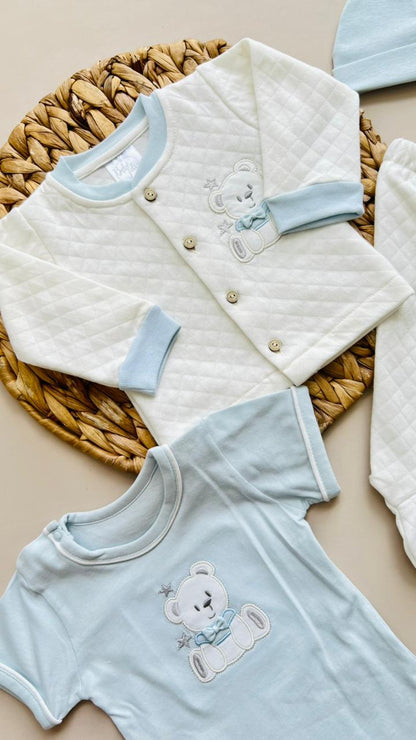 SET COMPLETO PREMIUM PARA RECIÉN NACIDO – TERNURA, CONFORT Y ESTILO EN CADA DETALLE