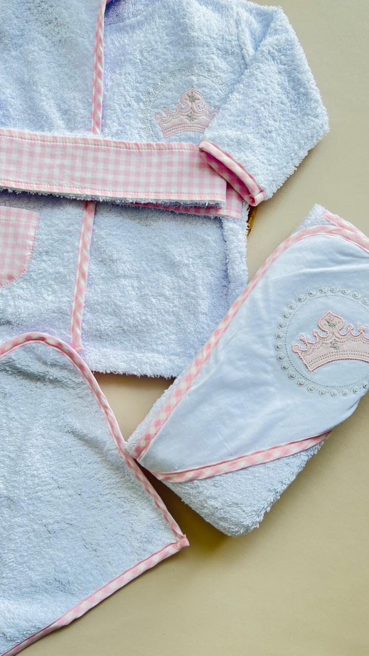 SET DE BAÑO 4 PIEZAS PARA BEBÉ - EDICION PRINCESA