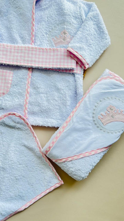 SET DE BAÑO 4 PIEZAS PARA BEBÉ - EDICION PRINCESA