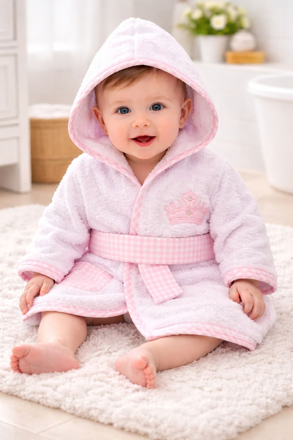 SET DE BAÑO 4 PIEZAS PARA BEBÉ - EDICION PRINCESA