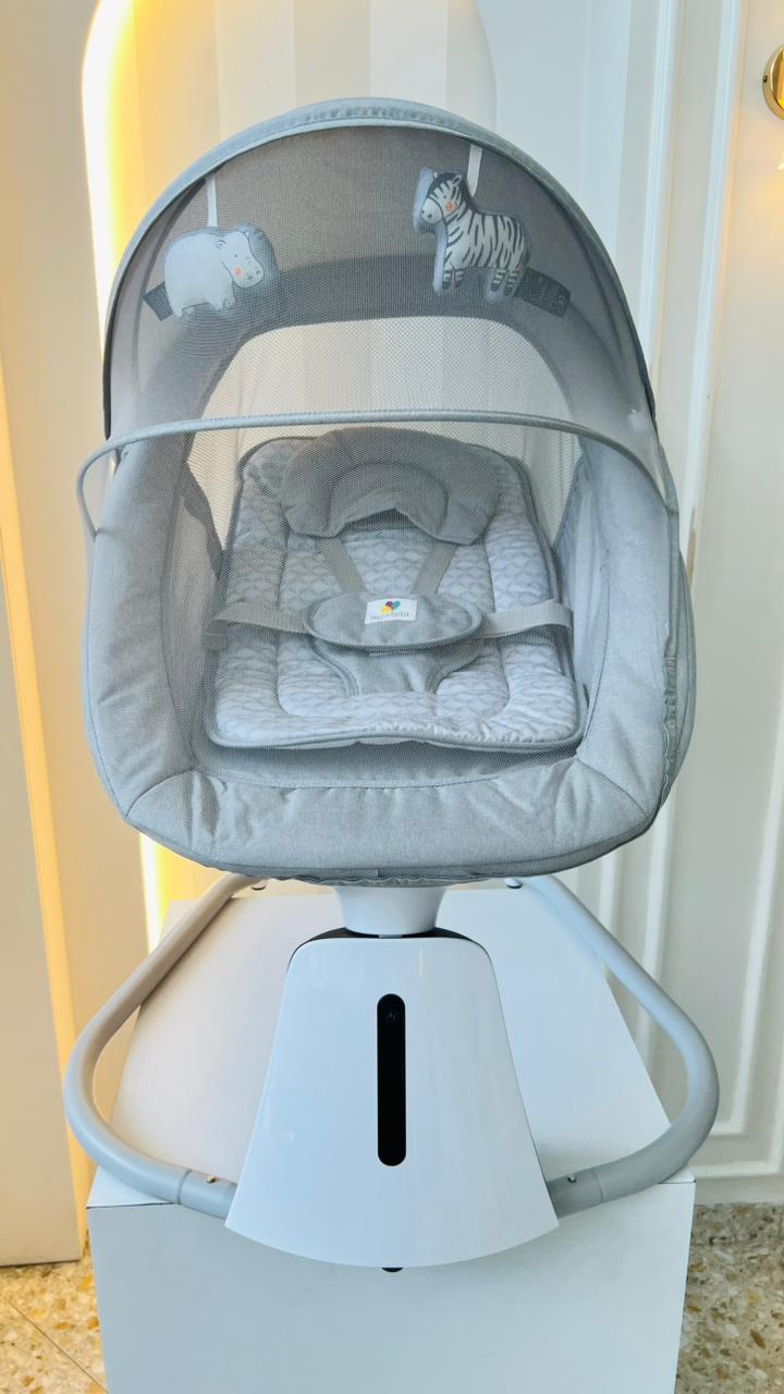 SILLA MECEDORA ELECTRICA AURA GRIS