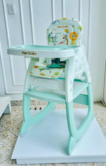 SILLA COMEDOR - MARTINAS - 4 EN 1 - COLOR CELESTE