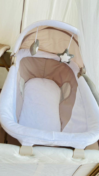 CORRAL COLECHO MULTIFUNCIONAL GALAXY CON MOISES - COLOR BEIGE