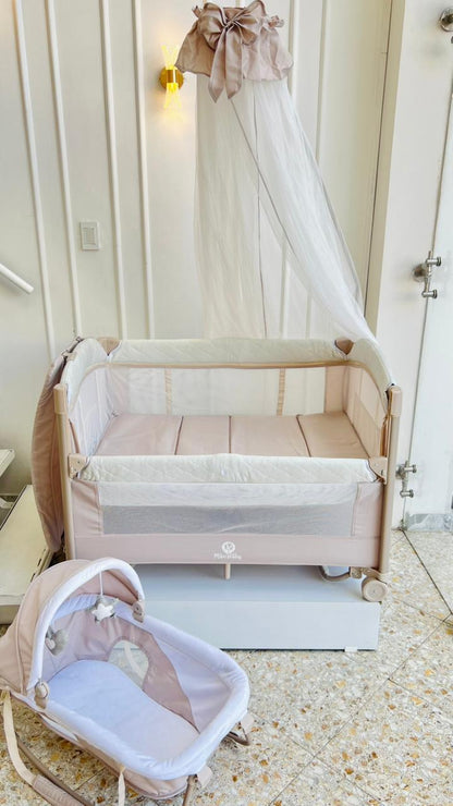 CORRAL COLECHO MULTIFUNCIONAL GALAXY CON MOISES - COLOR BEIGE