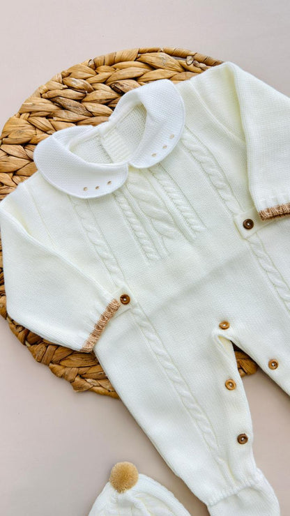 SET MARA TEJIDO PREMIUM - ELEGANCIA Y SUAVIDAD - COLOR BLANCO