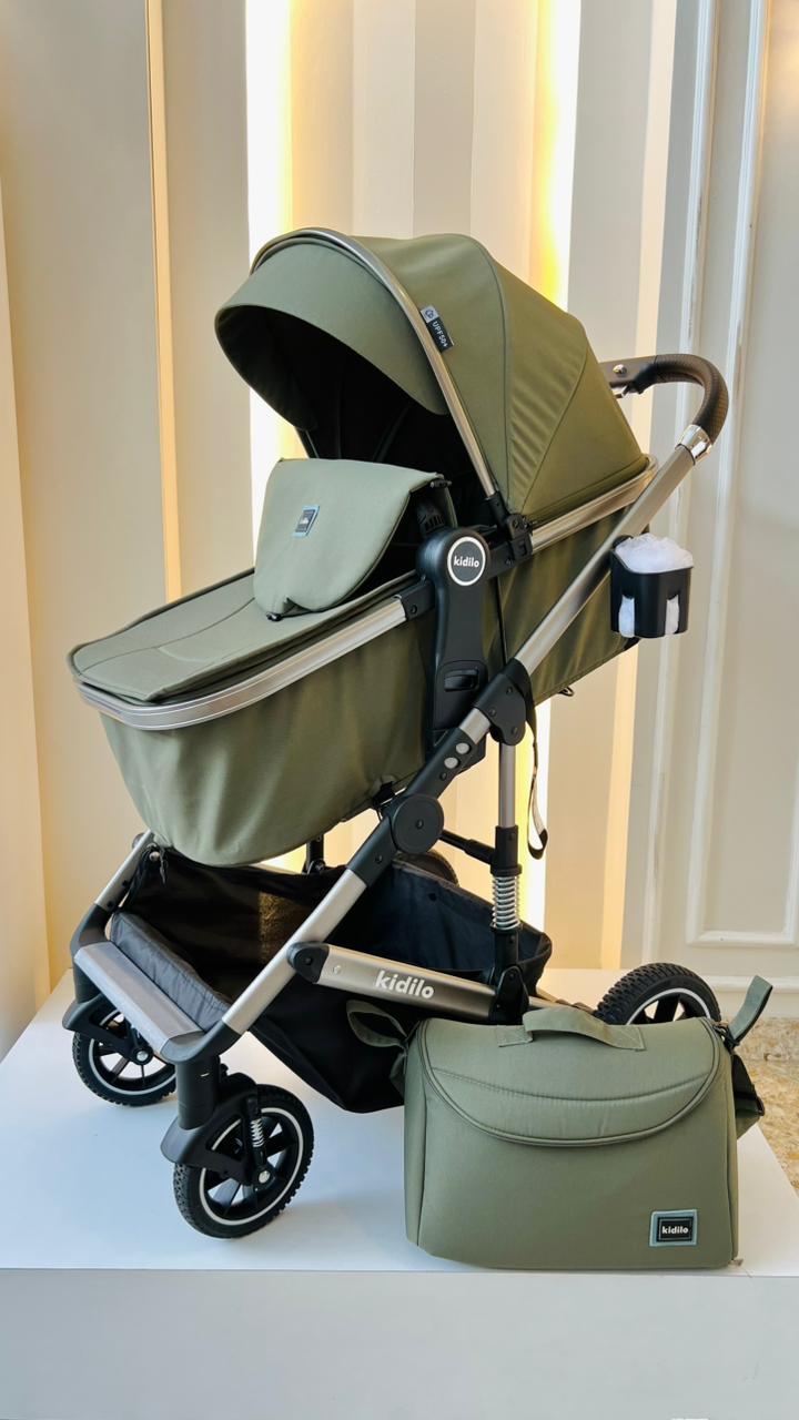 COCHE MOISES KIDILO - COLOR VERDE MILITAR