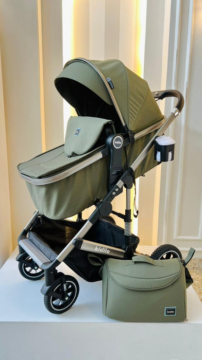 COCHE MOISES KIDILO - COLOR VERDE MILITAR