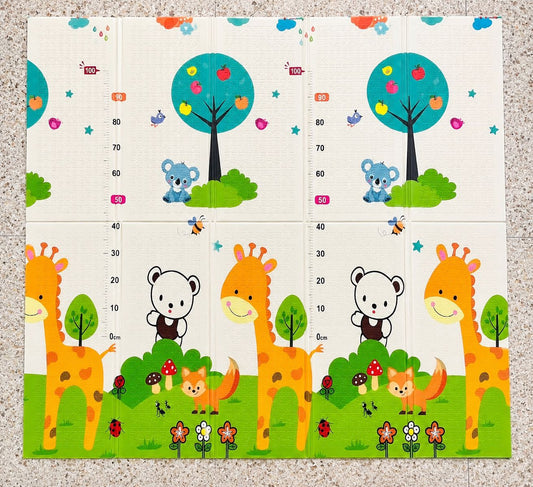 TAPETE DE GATEO DOBLE FAZ - DISEÑO GIRAFA