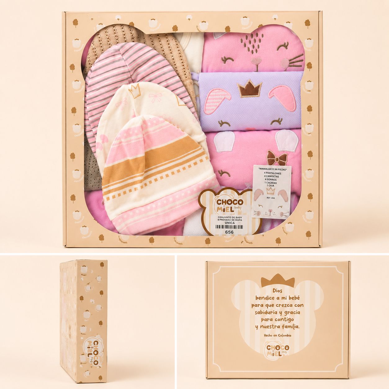 Conjunto Ropa Bebé Niña 16 Piezas – Semanario Recién Nacida | Camisetas, Pantalones y Gorros
