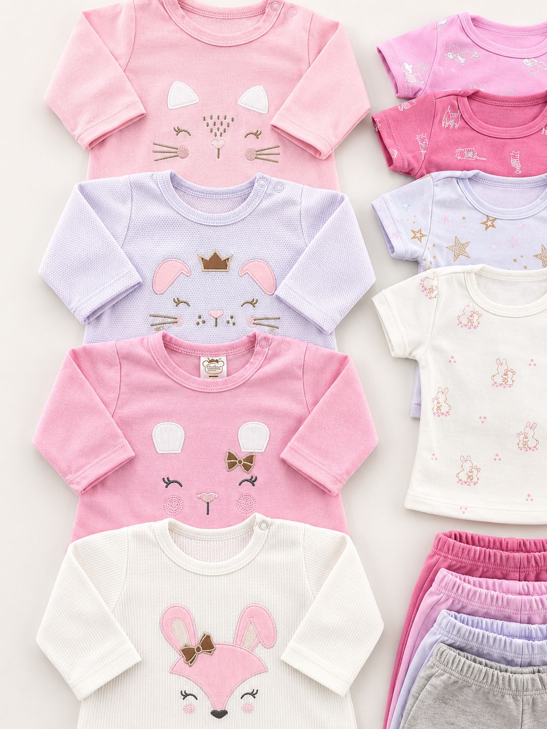 Conjunto Ropa Bebé Niña 16 Piezas – Semanario Recién Nacida | Camisetas, Pantalones y Gorros