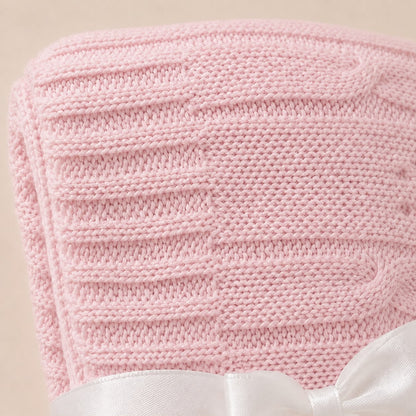 Cobija Tejida para Bebé Premium 100 x 85 cm | color rosa