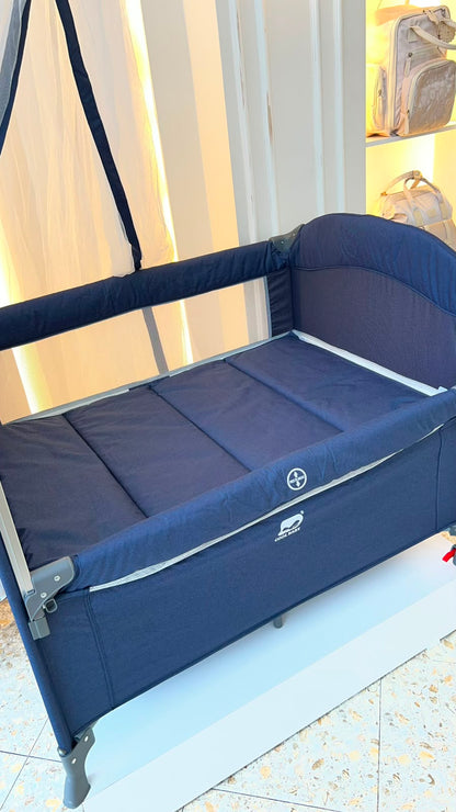Cuna de Viaje Multifuncional Cool Baby – Toldo, Móvil y Cambiador Incluidos