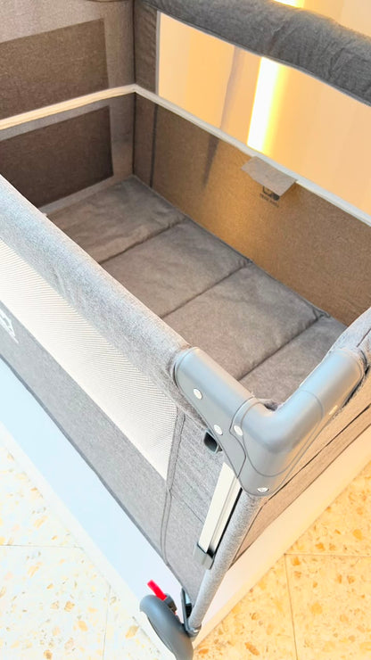 Cuna de Viaje Multifuncional Cool Baby Gris – Toldo, Móvil y Cambiador Incluidos