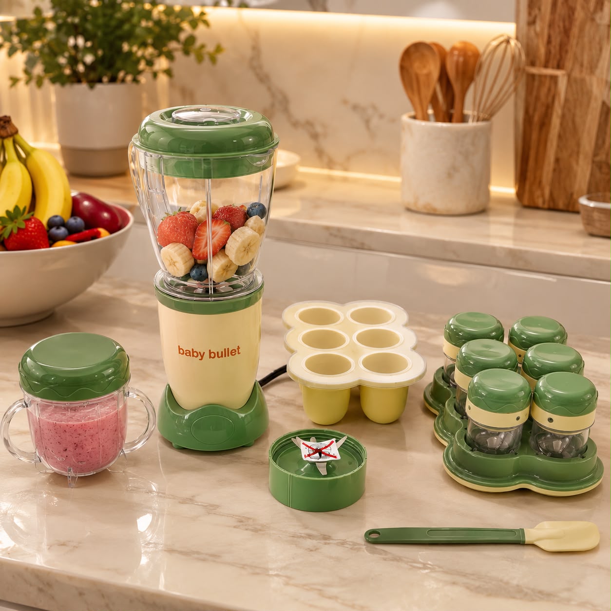 Baby Bullet Set Completo Procesador de Alimentos para Bebé