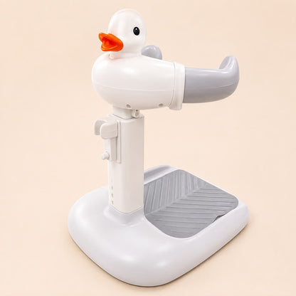Silla de Baño para Bebé Pato Duck Gris con Soporte Ajustable