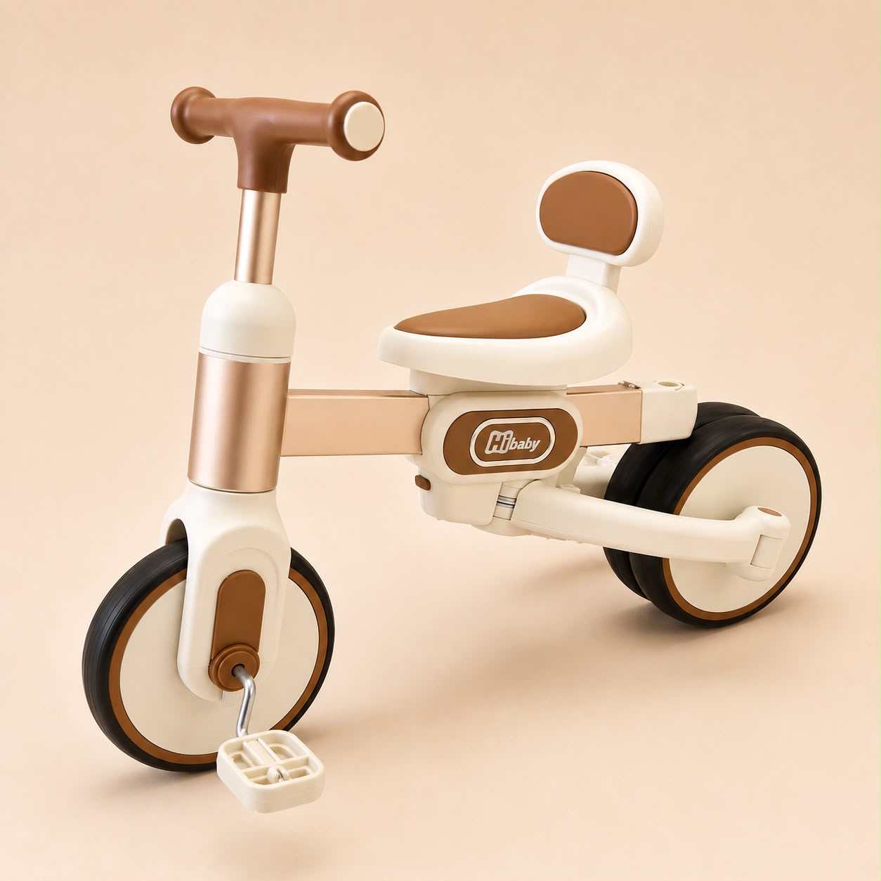 Triciclo 4 en 1 Metalizado con Guía Parental