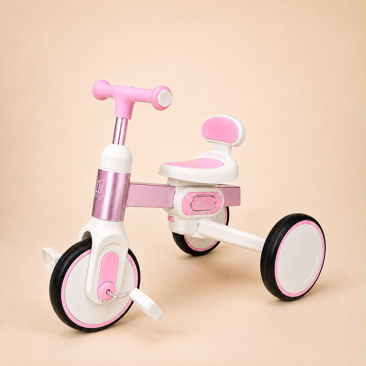 Triciclo Bicicleta de Balance 4 en 1 para Bebé y Niño Rosado