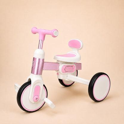 Triciclo Bicicleta de Balance 4 en 1 para Bebé y Niño Rosado