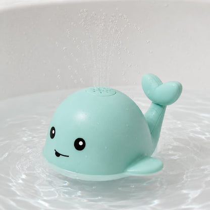 Ballena Fuente Eléctrica para Baño de Bebé — Verde Menta