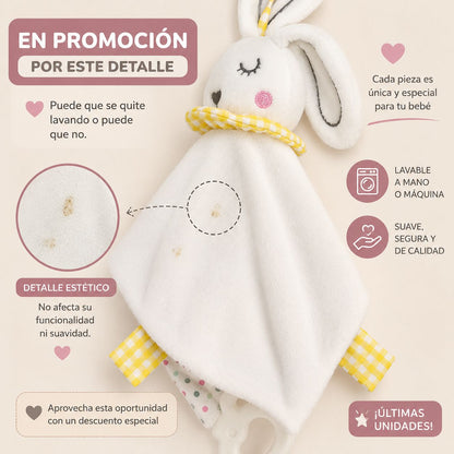 Muñeco Conejito Apego Lovey — Doble Tela | Promoción por Detalle Estético