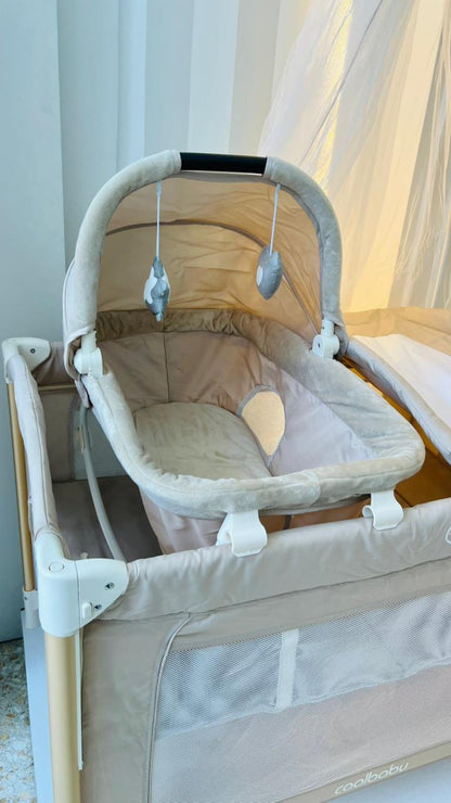 Corral Dubai Coolbaby 5 en 1 con Cambiador, Moisés y Mecedora