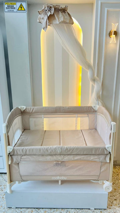 Corral Dubai Coolbaby 5 en 1 con Cambiador, Moisés y Mecedora