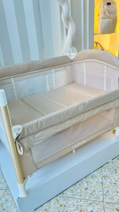 Corral Dubai Coolbaby 5 en 1 con Cambiador, Moisés y Mecedora