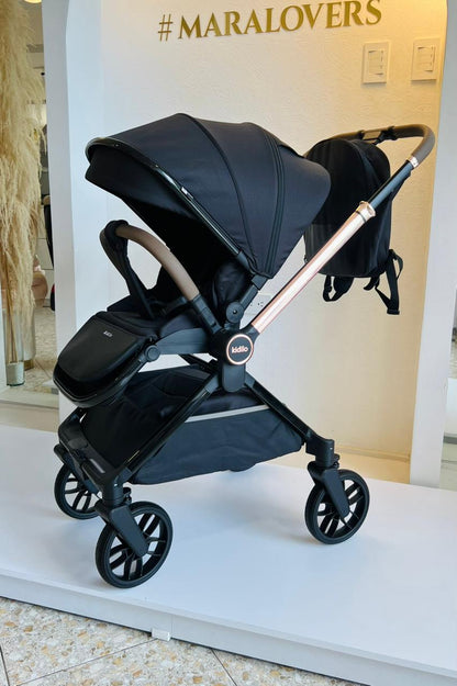 Kidilo Santorini – Coche de Bebé Negro