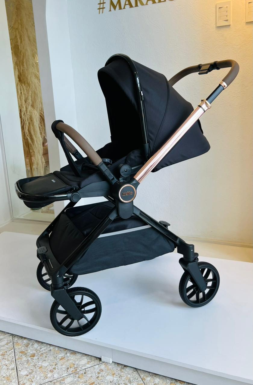 Kidilo Santorini – Coche de Bebé Negro