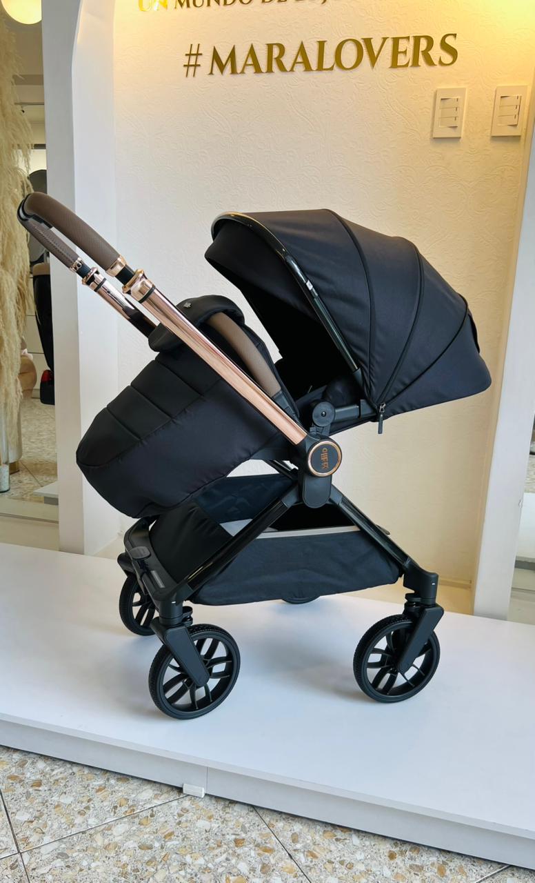 Kidilo Santorini – Coche de Bebé Negro