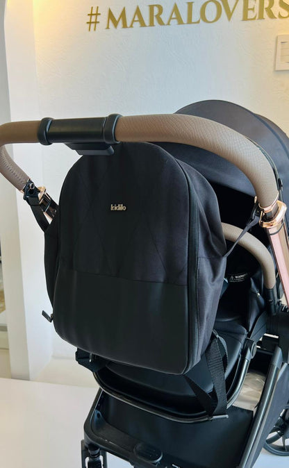 Kidilo Santorini – Coche de Bebé Negro