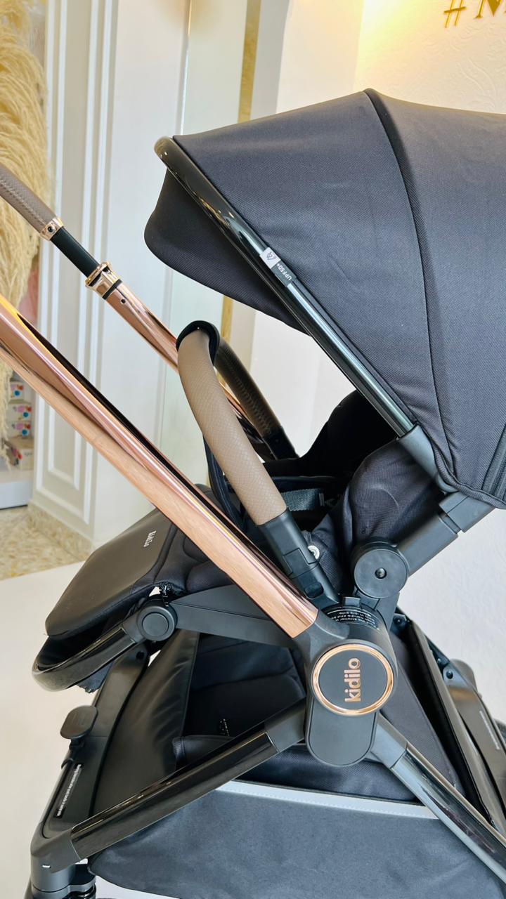 Kidilo Santorini – Coche de Bebé Negro