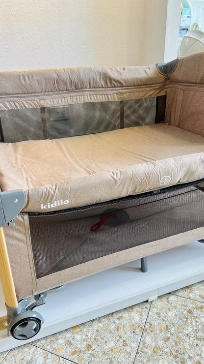 Cuna Corral Kidilo – Sistema 5 en 1 con Moisés y Cambiador