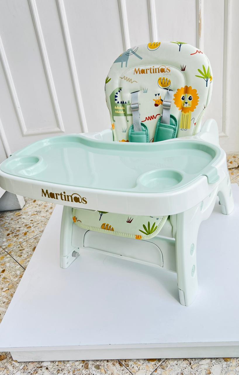 Silla de Comer Multifuncional Martinos Baby – Menta Safari