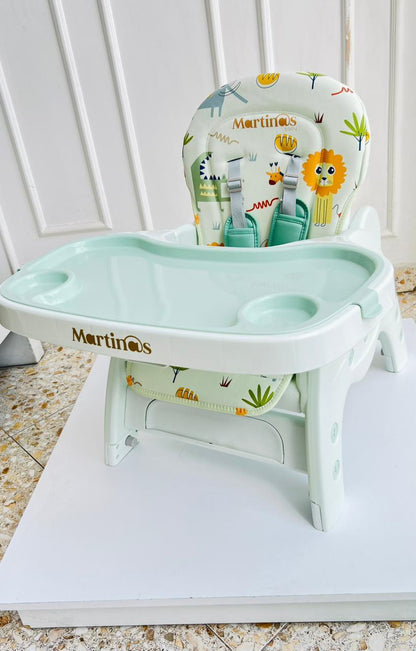 Silla de Comer Multifuncional Martinos Baby – Menta Safari