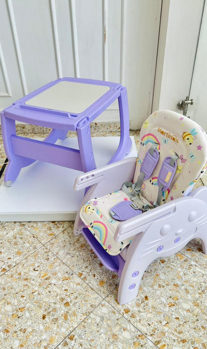 Silla de Comer Multifuncional Martinos Baby – Lila Abejas