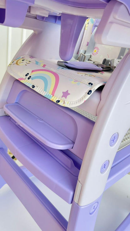 Silla de Comer Multifuncional Martinos Baby – Lila Abejas