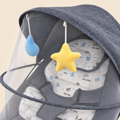 Mecedora Eléctrica para Bebé Happy Bear – Gris
