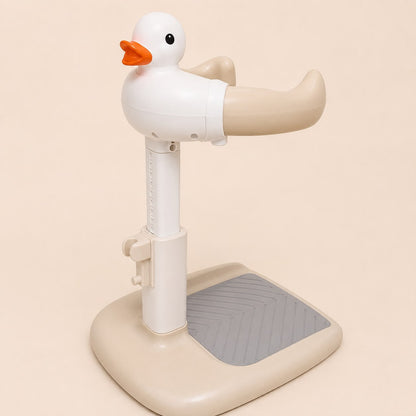Tapete de silicona antideslizante gris incluido con la silla de baño pato