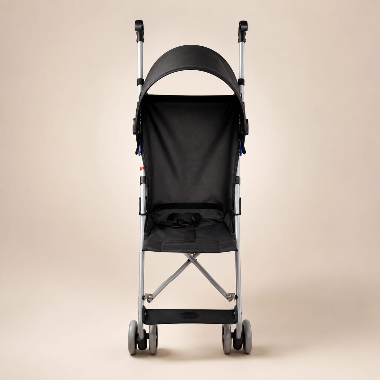 Coche paragüero Blum negro – vista frontal completa